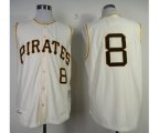 mlb pittsburgh pirates #8 stargell cream jerseys [1962 m&n]
