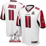 Men's NIKE NFL Atlanta Falcons #11 Julio Jones White Super Bowl LI Bound Game Jersey