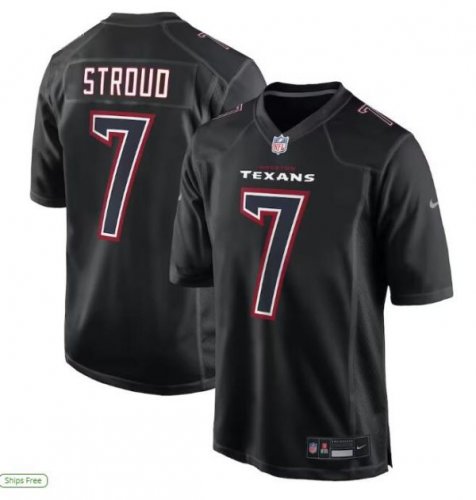 Men\'s Houston Texans C.J. Stroud Black Fashion Game Jersey