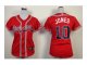women mlb atlanta braves #10 chipper jones red cool base jerseys