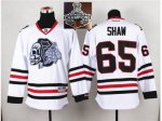 NHL Chicago Blackhawks #65 Andrew Shaw White(White Skull) 2014 S