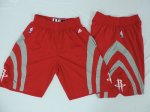 nba Houston Rockets red and grey shorts