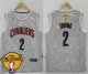 nba cleveland cavaliers #2 kyrie irving grey city light the finals patch stitched jerseys
