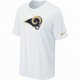 St.Louis Rams sideline legend authentic logo dri-fit T-shirt whi