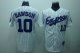 Baseball Jerseys montreal expos #10 dawson m&n white(blue strip)