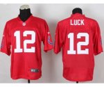 nike nfl indianapolis colts #12 luck elite red jerseys