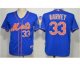mlb new york mets #33 harvey blue jerseys [number orange]