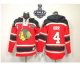 nhl chicago blackhawks #4 orr red [pullover hooded sweatshirt][2