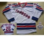 nhl new york rangers #26 st.louis white [2014 stanley cup]