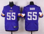 nike minnesota vikings #55 barr purple elite jerseys