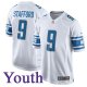 Youth NFL Detroit Lions #9 Matthew Stafford Nike White 2017 Game Jersey