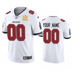 Tampa Bay Buccaneers Custom White Super Bowl LV Champions Vapor Limited Jersey