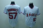 Baseball Jerseys anaheim angels rodriguez #57 white