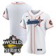 Custom Houston Astros World Series Stitched White Special Flex Base Jersey