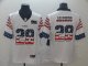 Mens Oakland Raiders #28 Josh Jacobs White Independence Day Limited Football Jersey