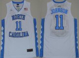 Men's North Carolina Tar Heels #11 Brice Johnson 2016 White Swingman College Basketball Jersey