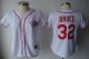 women Baseball Jerseys cincinnati reds #32 bruce white