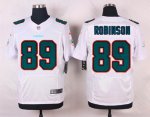 nike miami dolphins #89 robinson white elite jerseys