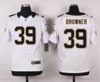 nike new orleans saints #39 browner white elite jerseys