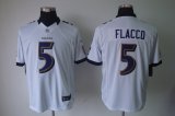 nike nfl baltimore ravens #5 flacco white jerseys [nike limited]