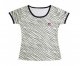 Nike NFL Chest embroidered logo women Zebra stripes T-shirt