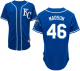 mlb kansas city Royals #46 madson blue jerseys