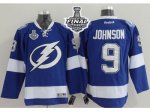 NHL Tampa Bay Lightning #9 Tyler Johnson Blue 2015 Stanley Cup S
