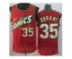 nba seattle supersonics #35 durant red jerseys