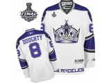 nhl los angeles kings #8 doughty white and blue [2012 stanley cu