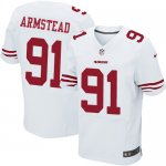 Nike San Francisco 49ers #91 Arik Armstead Elite White Jersey