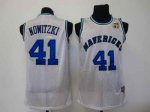 Basketball Jerseys Dallas Mavericks #41 Dirk Nowitzki m&n white[