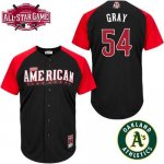 Athletics #54 Sonny Gray Black 2015 All-Star American League Sti