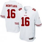 Mens San Francisco 49ers #16 Joe Montana Nike White Retired Player Game NFL Jerseys