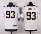 nike new orleans saints #93 galette white elite jerseys