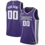 Men Basketball Sacramento Kings #00 Purple Swingman Custom Jersey