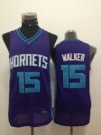 nba Charlotte Hornets #15 walker purple jerseys [revolution 30]