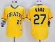 mlb pittsburgh pirates #27 jung-ho kang majestic gold flexbase authentic collection cooperstown jerseys