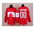 customized team canada jerseys red [2014 winter olympics]