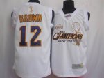 Basketball Jerseys los angeles lakers #12 brown white(commemorat