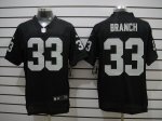 nike nfl oakland raiders #33 branch elite black jerseys