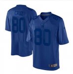 nike nfl new york giants #80 cruz blue [drenched limited]