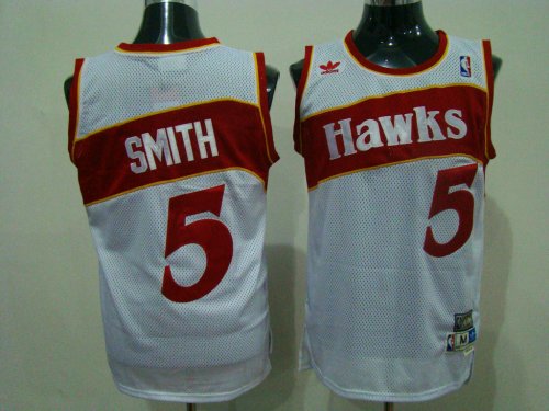 Basketball Jerseys atlanta hawks #5 smith white