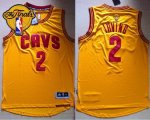 nba cleveland cavaliers #2 kyrie irving yellow alternate the finals patch stitched jerseys