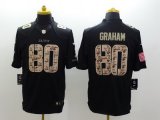 nike nfl new orleans saints #80 graham black salute to service j
