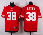 nike san francisco 49ers #38 hayne red elite jerseys