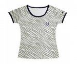 nike Indianapolis Colts Chest embroidered logo women Zebra strip