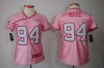 nike women nfl dallas cowboys #94 ware pink [nike love]
