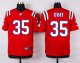 nike new england patriots #35 gray red elite jerseys
