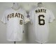 mlb pittsburgh pirates #6 marte white jerseys