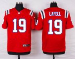 nike new england patriots #19 lafell red elite jerseys